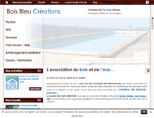 Tablet Screenshot of bois-bleu-creations.com